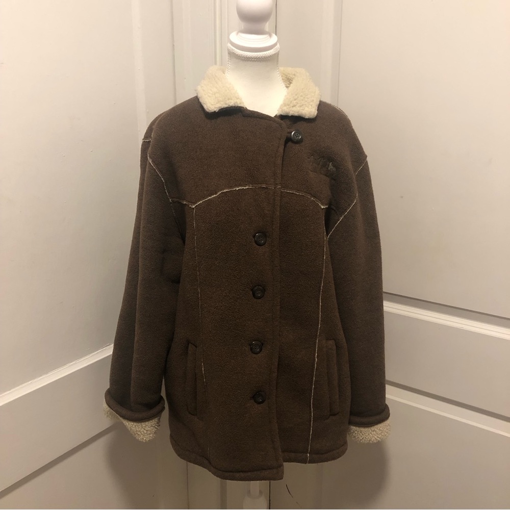 Outback alpine ponies parka Sherpa lined coat size large